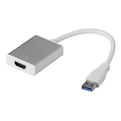 GENERICO - Adaptador USB a HDMI 1080p para pantallas y monitoreos