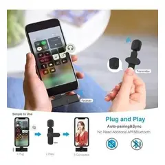 GENERICO - Micrófono Inalámbrico Compacto para Grabaciones de Calidad