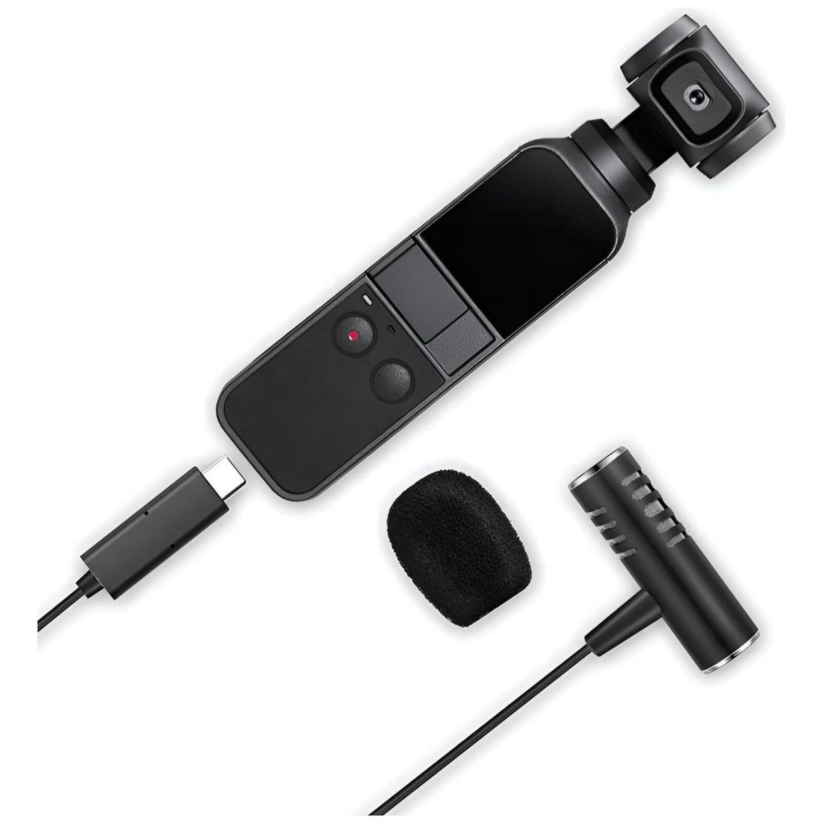 GENERICO - Micrófono Inalámbrico de Solapa con Cancelación de Ruido