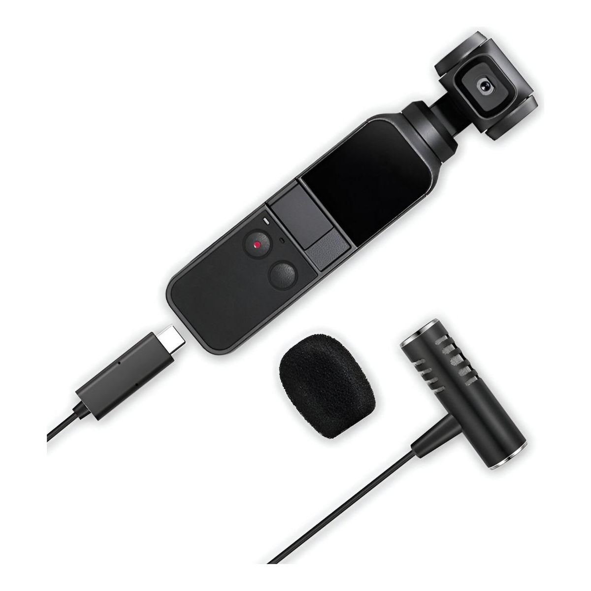 GENERICO - Micrófono Inalámbrico de Solapa con Cancelación de Ruido