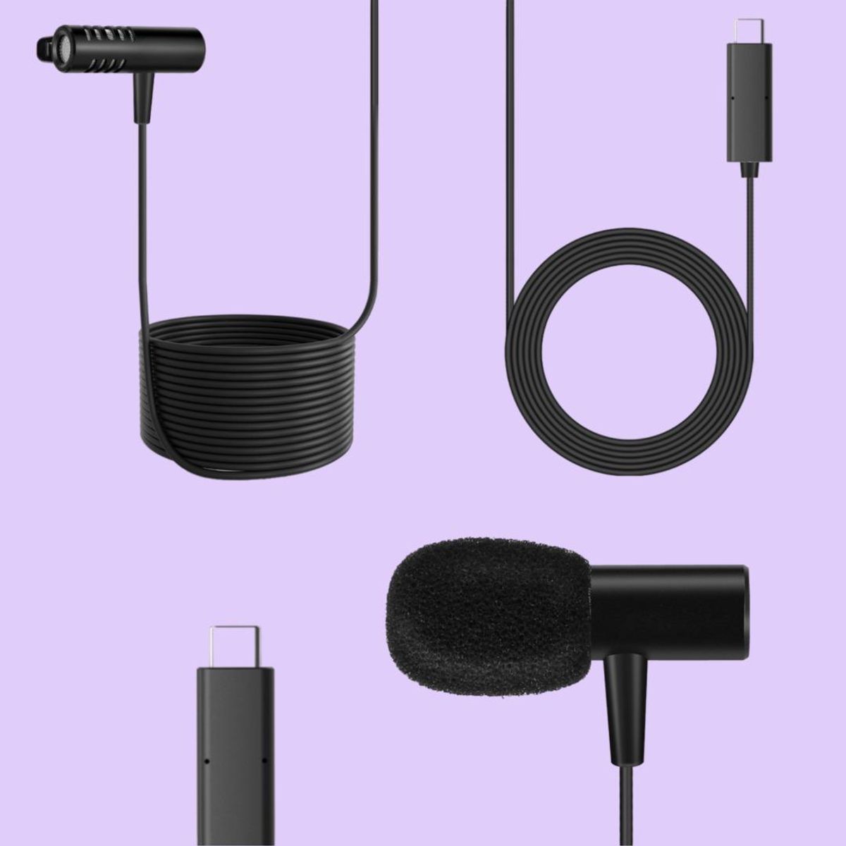 GENERICO - Micrófono Inalámbrico de Solapa con Cancelación de Ruido