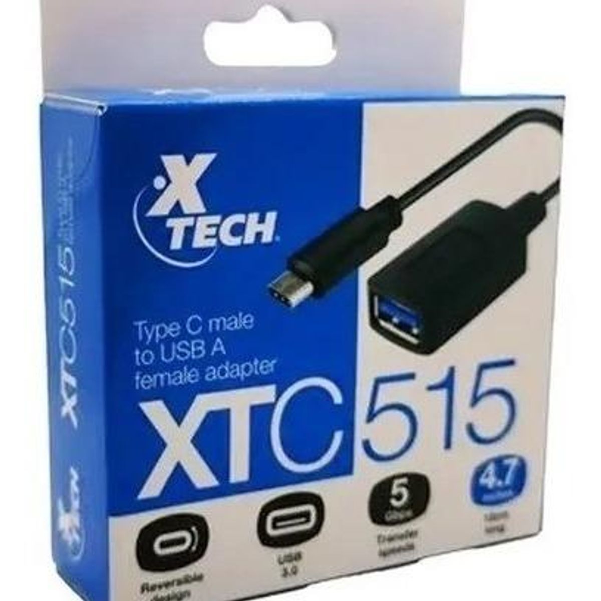 GENERICO - Cable Adaptador USB Tipo C 30 a USB A - Negro Compacto