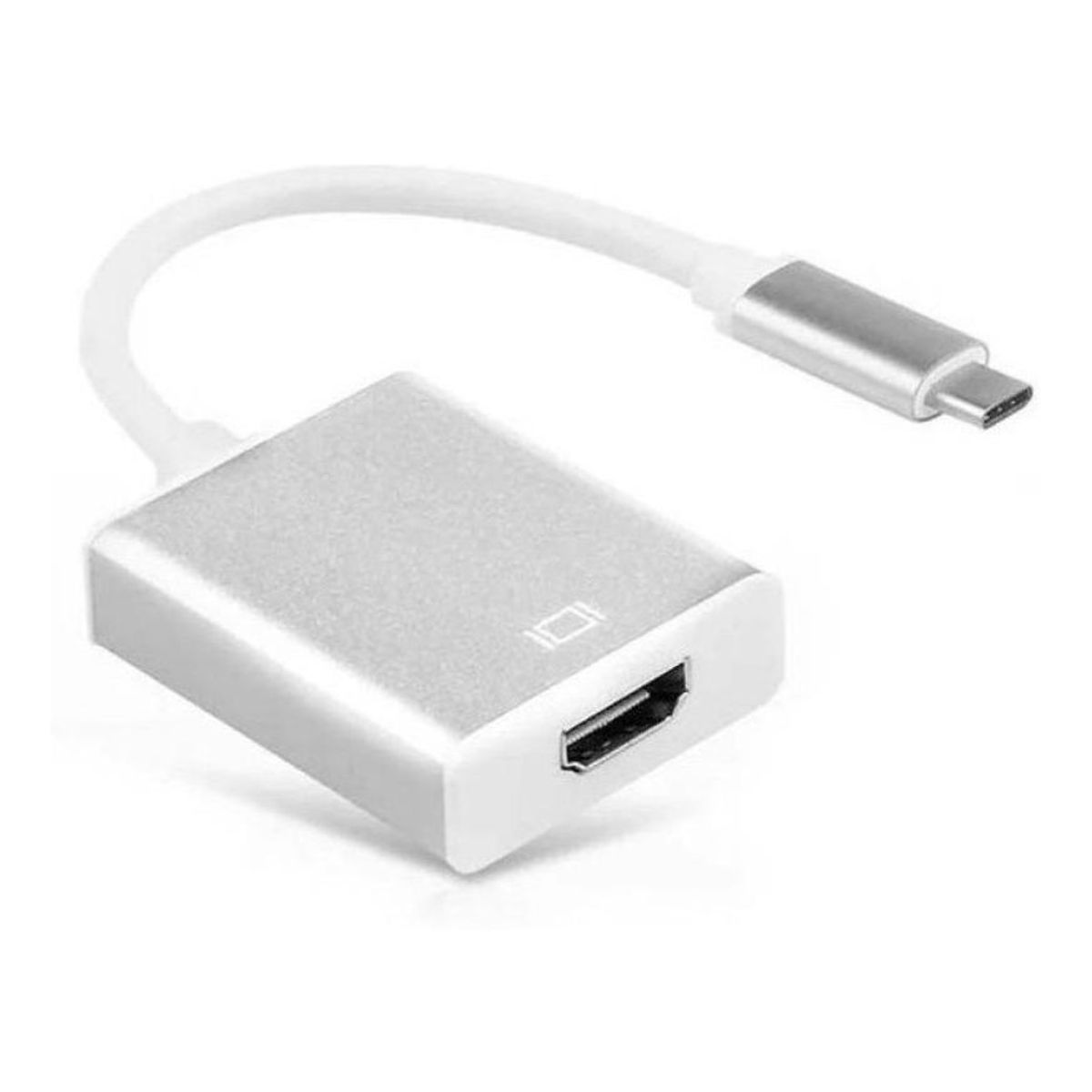 GENERICO - Adaptador HDMI 4K USB-C Aluminio Compacto Plug and Play