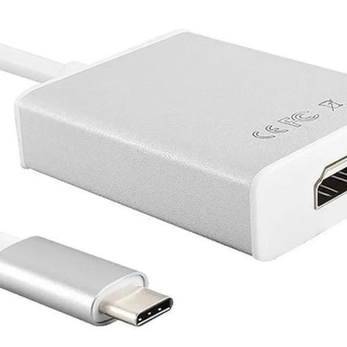 GENERICO - Adaptador HDMI 4K USB-C Aluminio Compacto Plug and Play