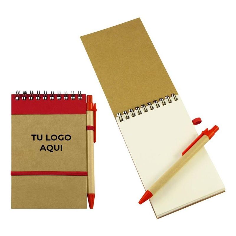 GENERICO - Libretas Ecológicas Personalizadas con Bolígrafo Inclusivo