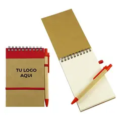 GENERICO - Libretas Ecológicas Personalizadas con Bolígrafo Inclusivo