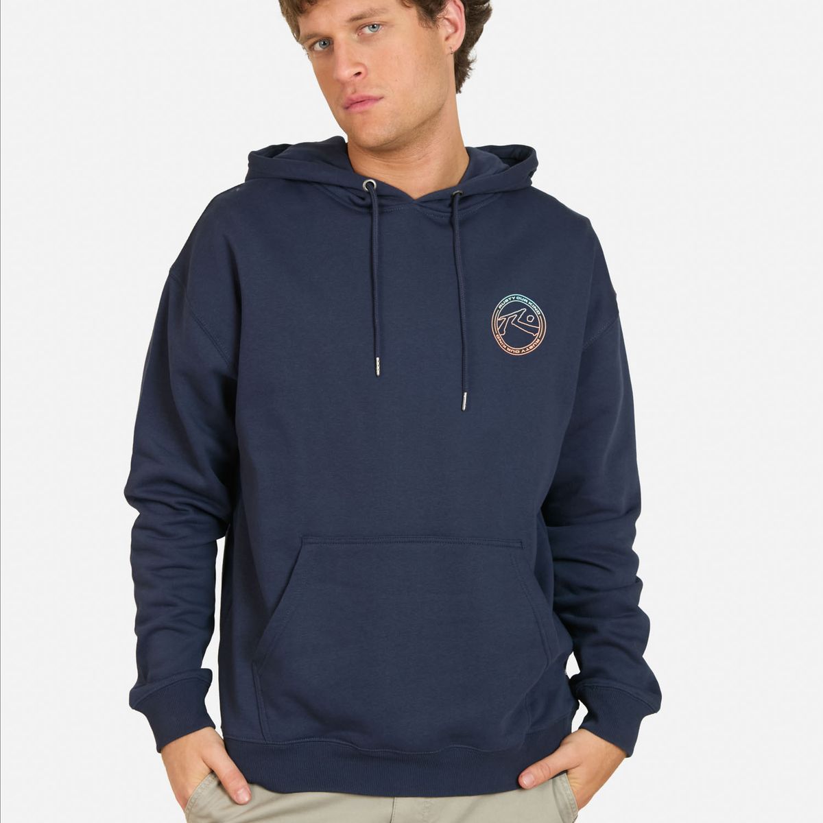 RUSTY - Poleron Canguro Boreal Azul Hombre Rusty - Azul