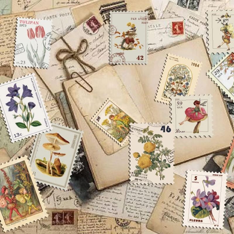 GENERICO - Calcomanías Vintage Multiescena para Scrapbooking y Manualidades