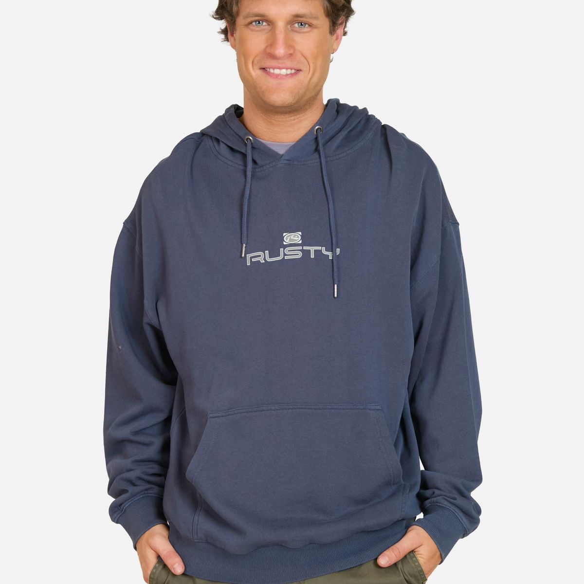 RUSTY - Poleron Canguro Break Azul Hombre Rusty - Azul