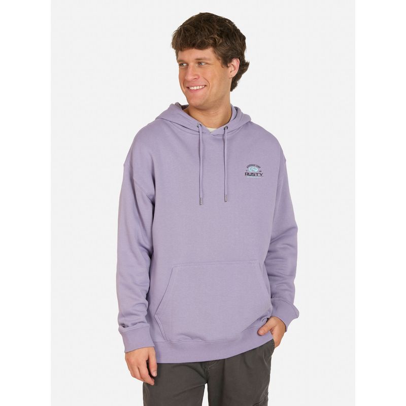 RUSTY - Poleron Canguro Beach Morado Hombre Rusty - Morado