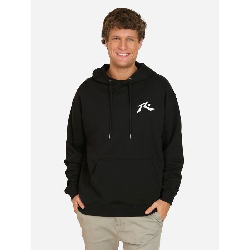 RUSTY - Poleron Canguro Blaze Negro Hombre Rusty - Negro