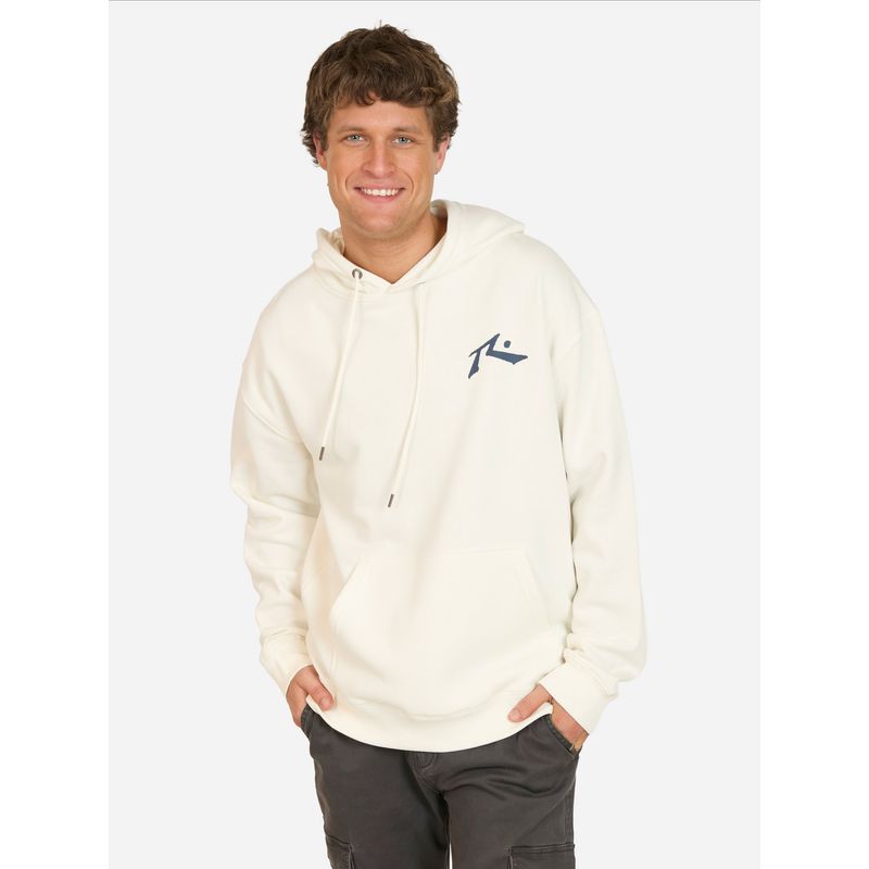 RUSTY - Poleron Canguro Blaze Blanco Hombre Rusty - Blanco