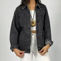 ARRAKASTA - Chaqueta larga de mezclilla
