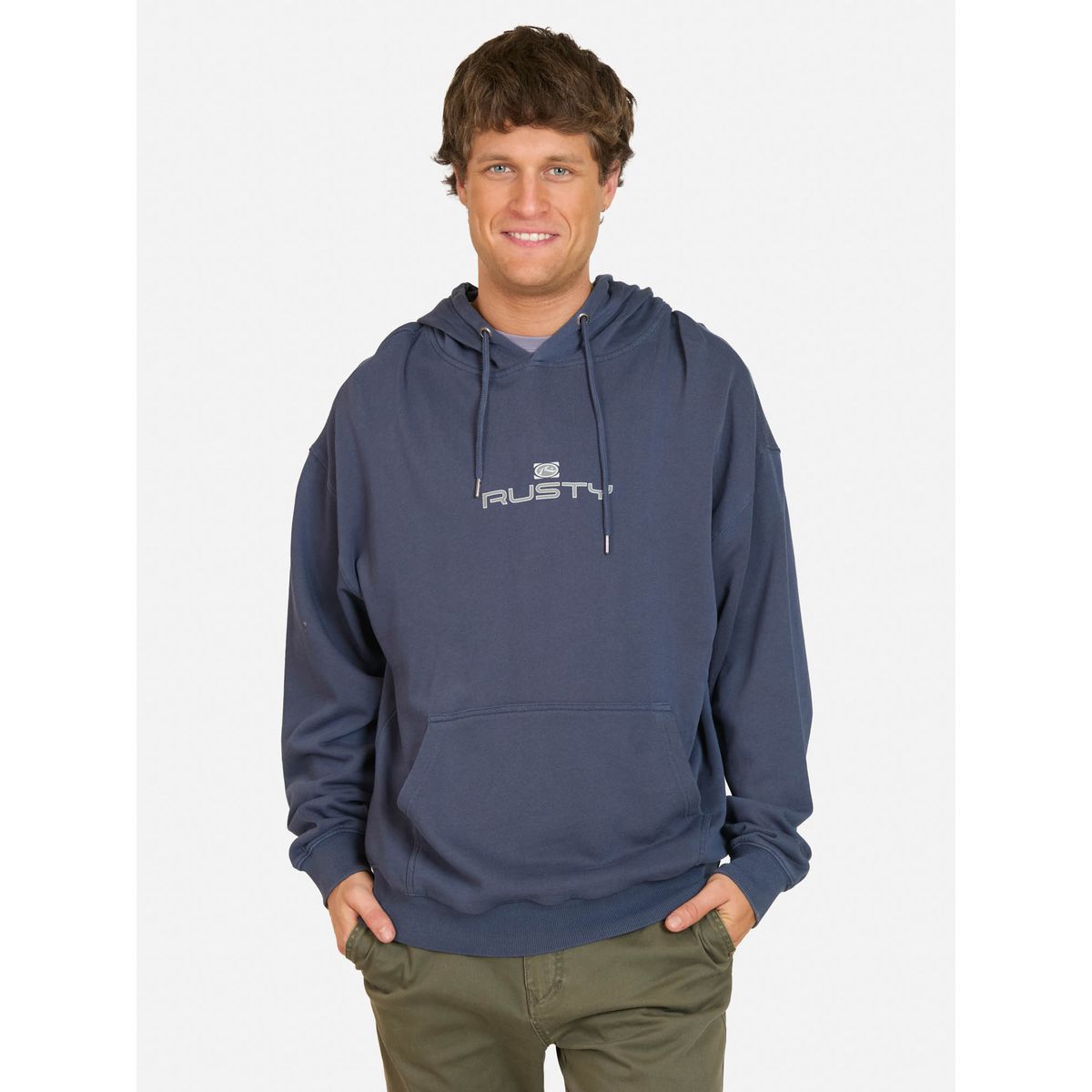 RUSTY - Poleron Canguro Break Azul Hombre Rusty - Azul