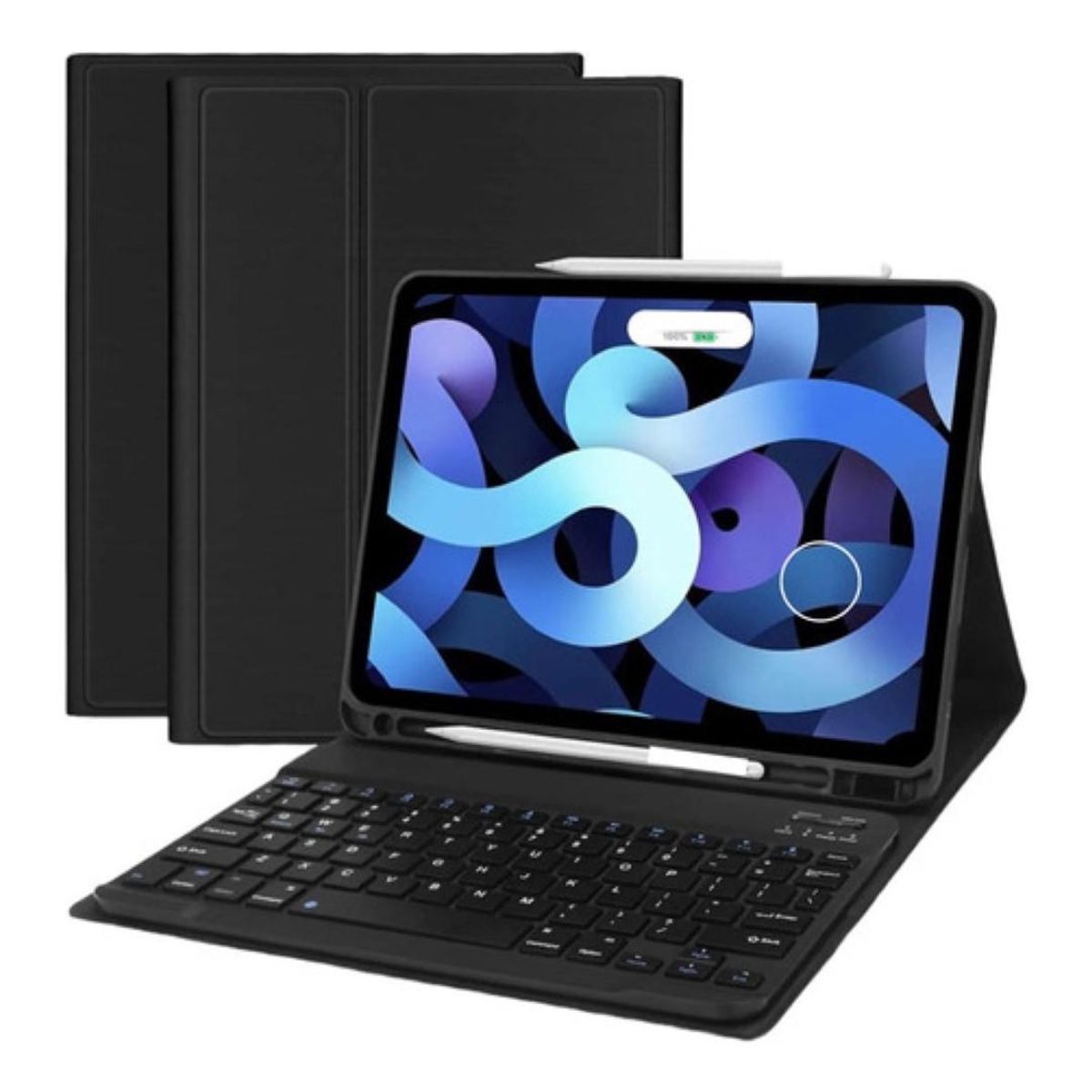 GENERICO - Funda de Cuero Sintético con Teclado para iPad Air 109