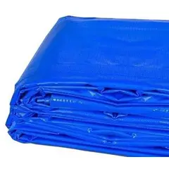 GENERICO - Lona Impermeable Multiuso Azul de PVC 6x8 m con Ojetillos