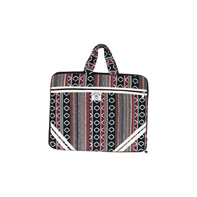 GENERICO - Funda Acolchada de Cáñamo para Laptop de hasta 17