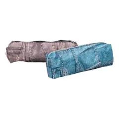 GENERICO - Pack de 12 Estuches Juveniles Estilo Denim Surtidos