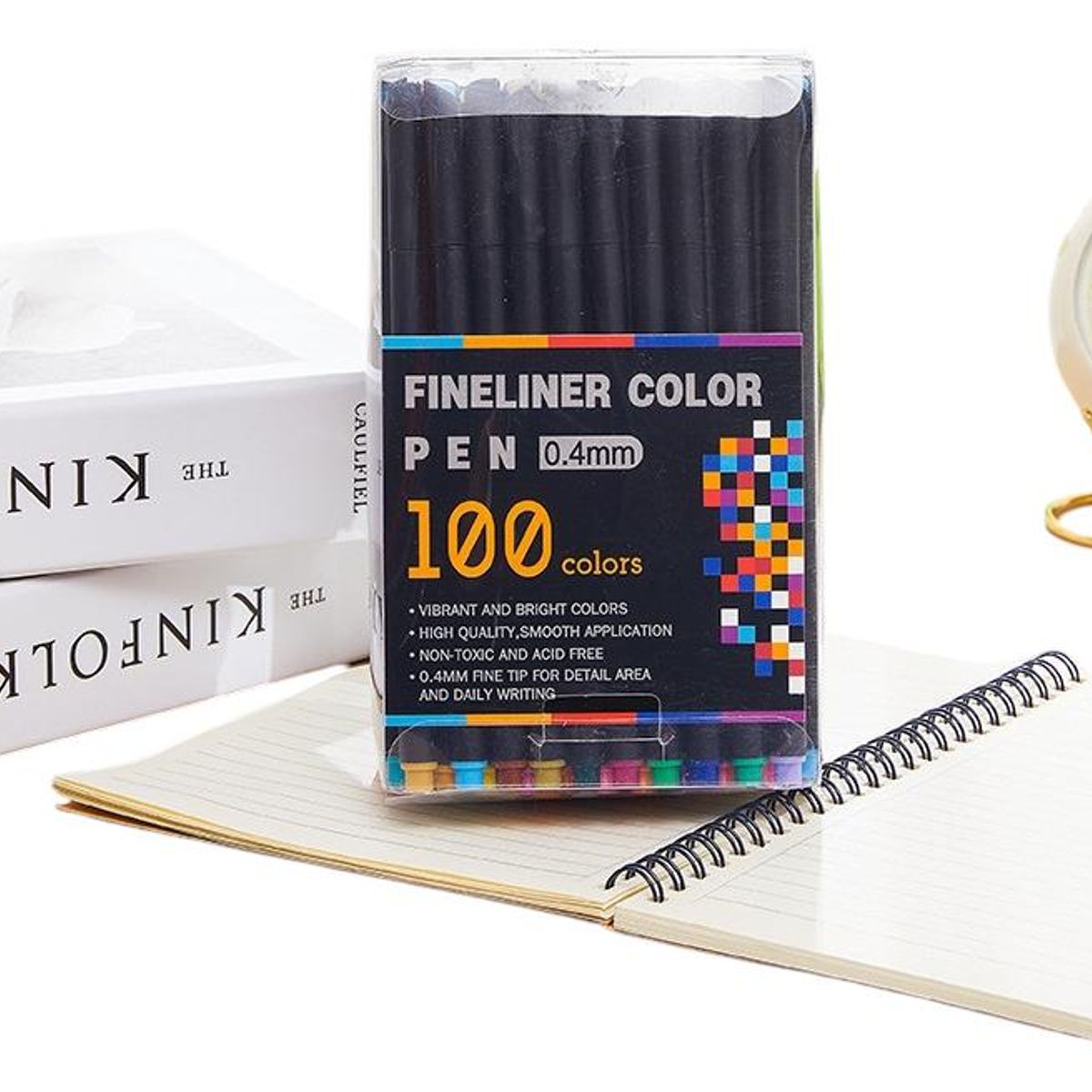 GENERICO - Marcadores Fineliner de 100 Colores para Detalles Finos