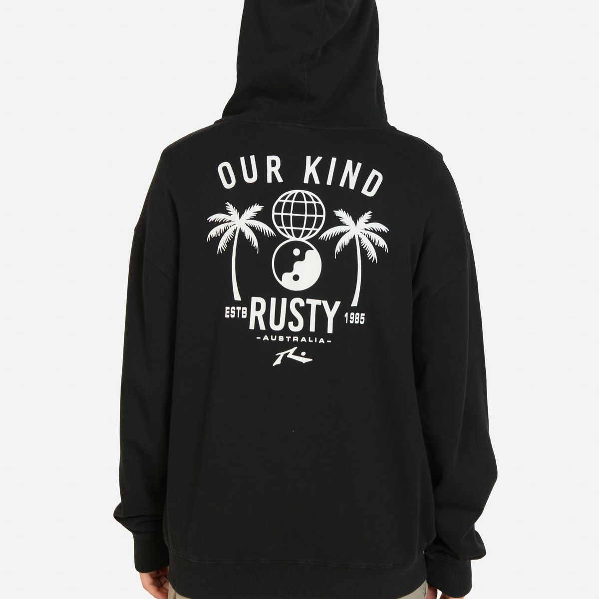 RUSTY - Poleron FZ Brisk Negro Hombre Rusty - Negro