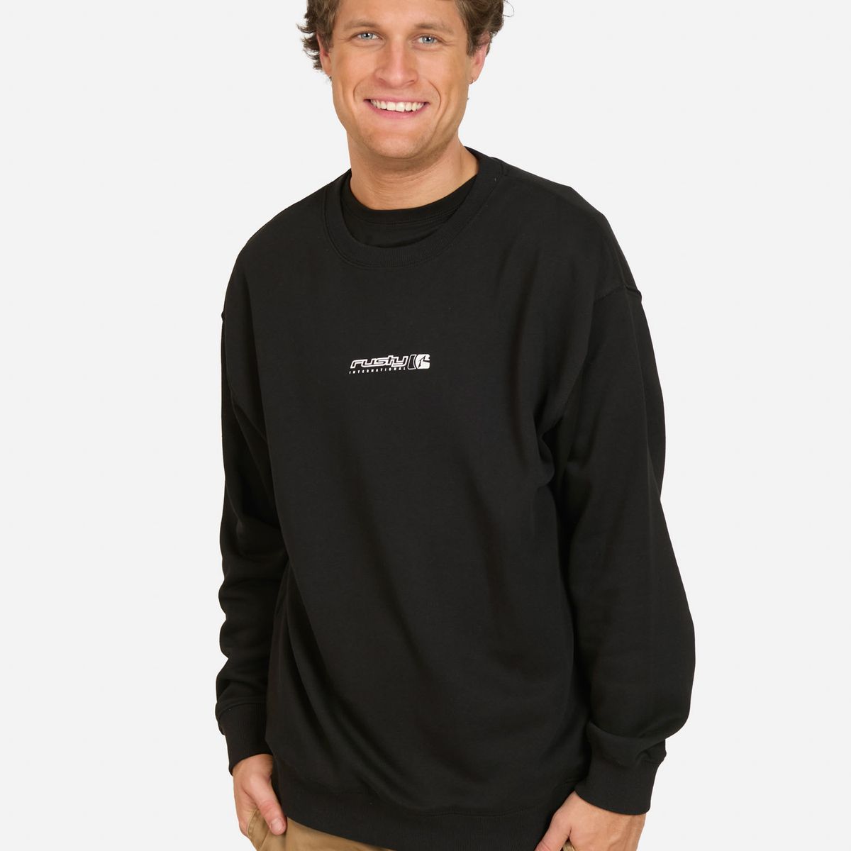 RUSTY - Poleron CR Avalanche Negro Hombre Rusty - Negro