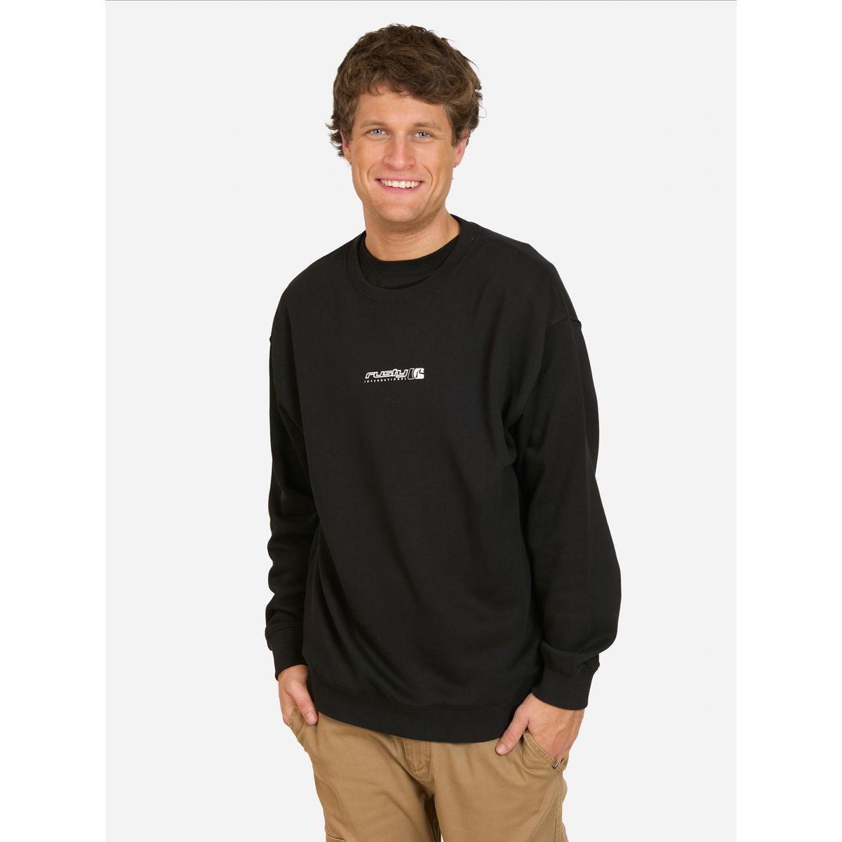 RUSTY - Poleron CR Avalanche Negro Hombre Rusty - Negro