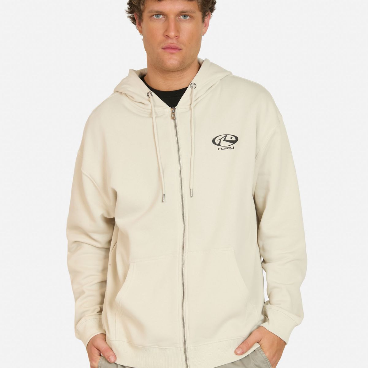 RUSTY - Poleron FZ Brine Blanco Hombre Rusty - Blanco