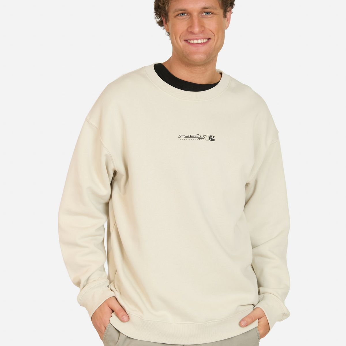 RUSTY - Poleron CR Avalanche Blanco Hombre Rusty - Blanco