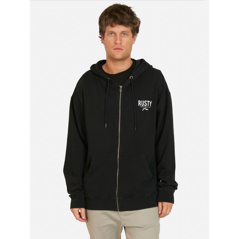 RUSTY - Poleron FZ Brisk Negro Hombre Rusty - Negro