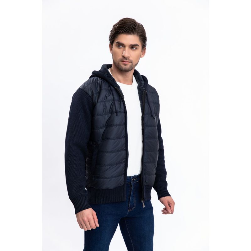 MPROPIA - Chaqueta Hombre Forro Interior Piel Capucha Bolsillos Cierre 7176