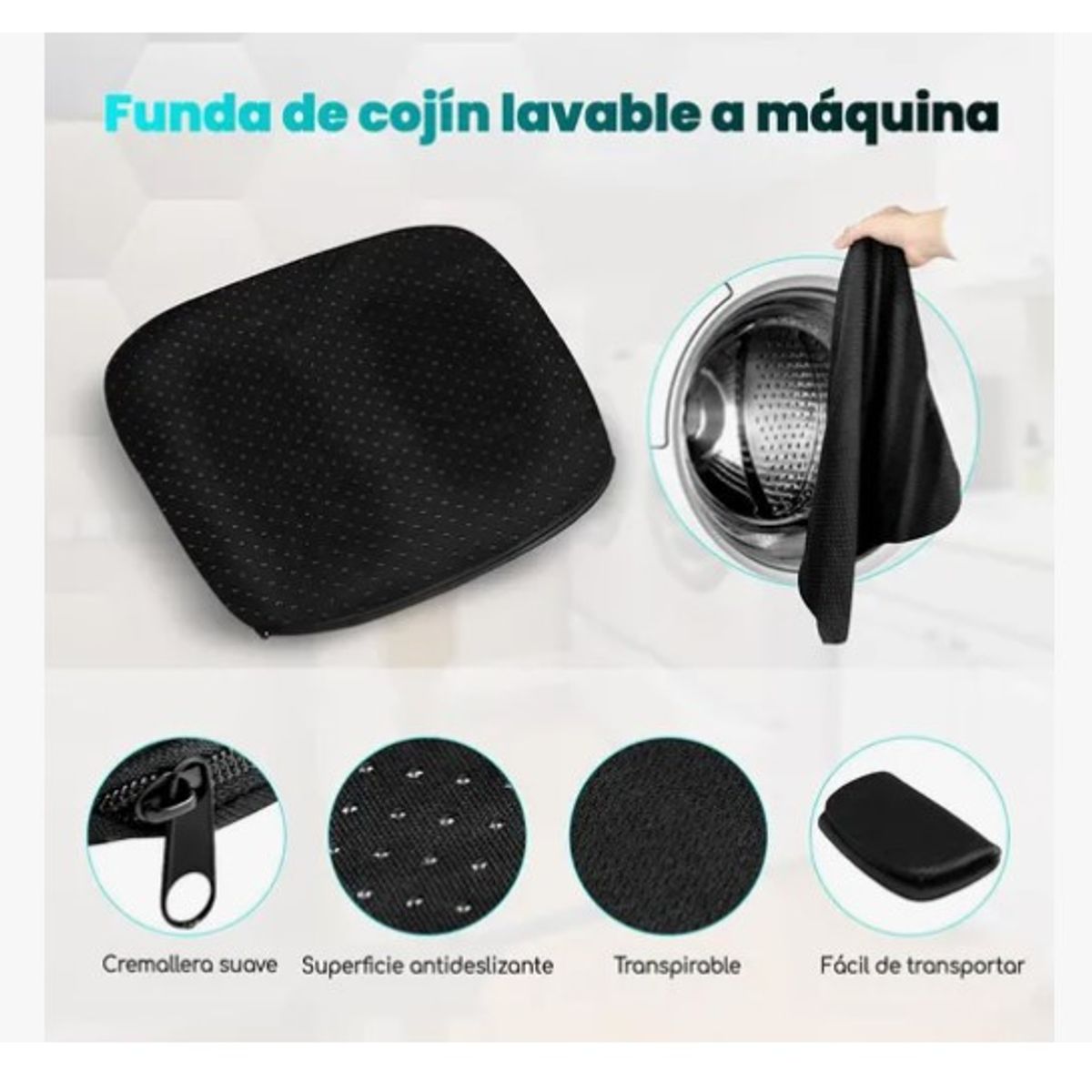 ESHOPANGIE - Cojin Gel Silicon Ergonomico Panal Comodo Asiento Auto Silla