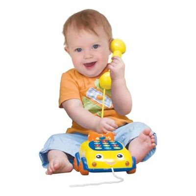 Imagen 2 del producto Teléfono De Arrastre Juguete Didáctico Diseño Auto Para Bebe