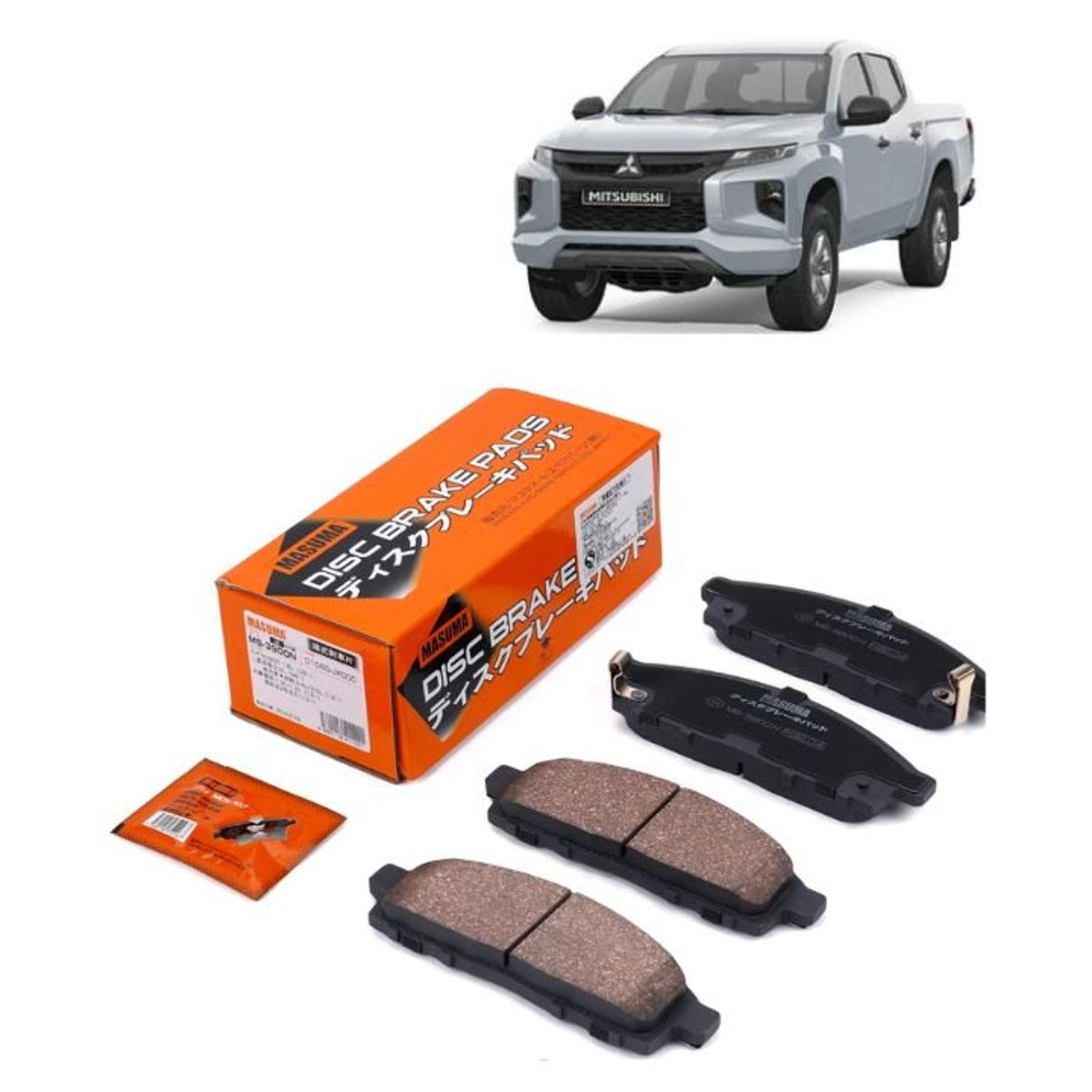 GENERICO - Pastillas de Freno  Mitsubishi Hunter 25 2010-2015 MS-3900N