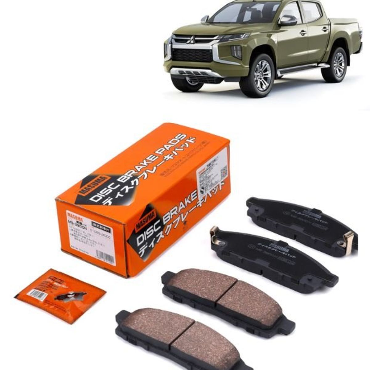 GENERICO - Pastillas de Freno Mitsubishi LS200 Triton 01-19 MS-3900N