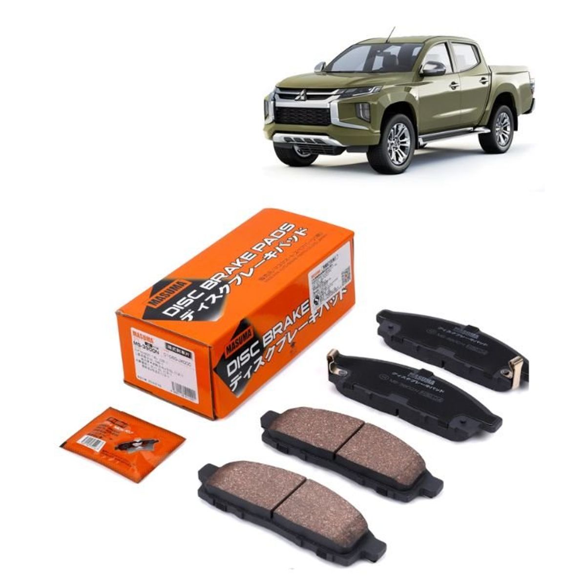 GENERICO - Pastillas de Freno Mitsubishi LS200 Triton 01-19 MS-3900N