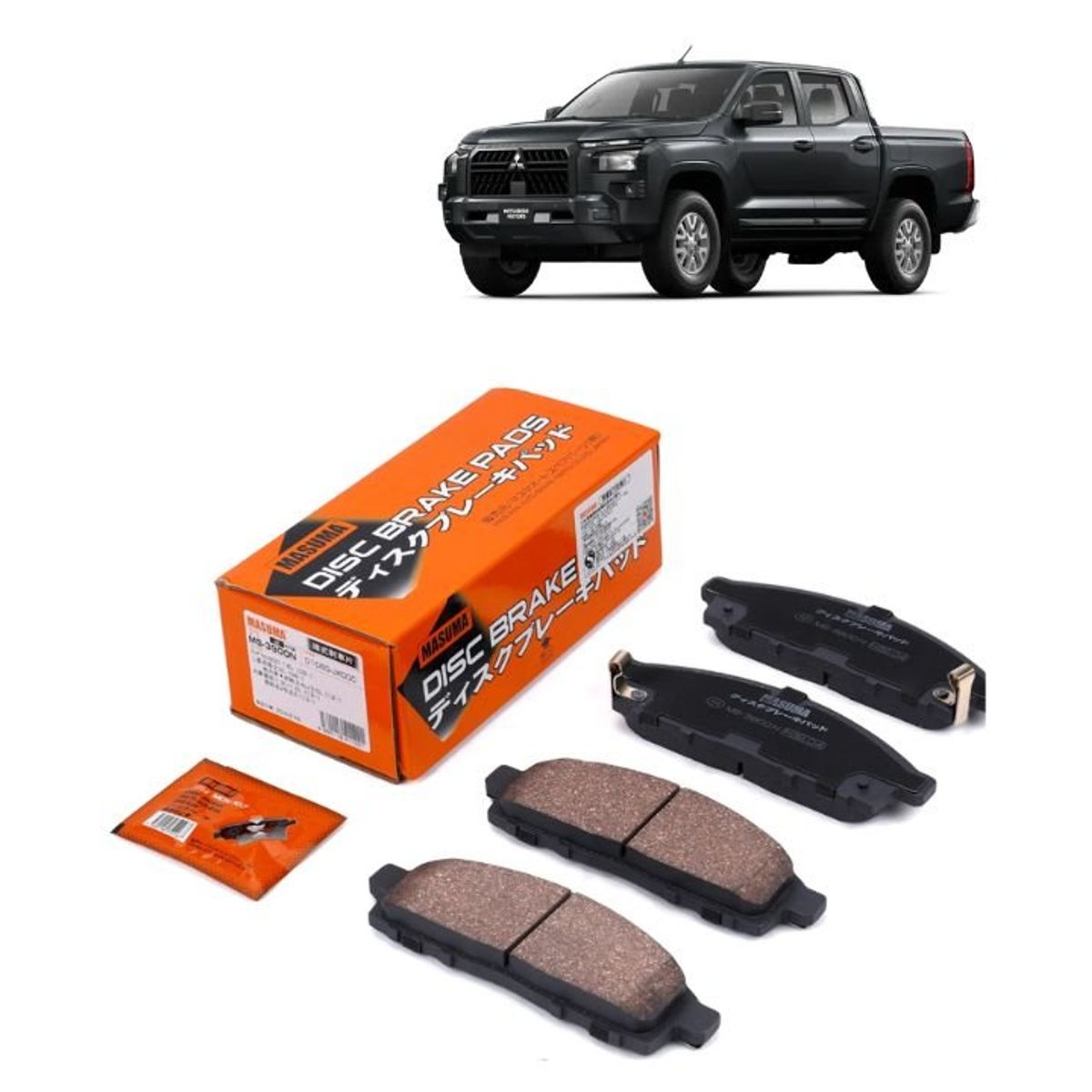 GENERICO - Pastillas de Freno Mitsubishi LS200 Triton PChasis MS-3900N