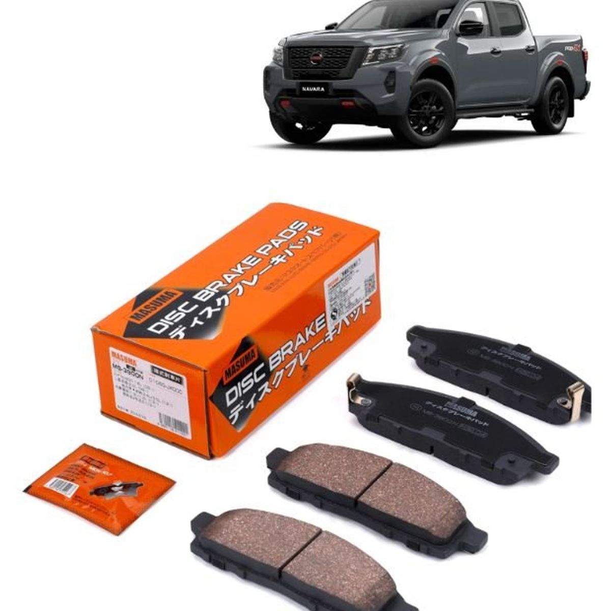 GENERICO - Pastillas de Freno Nissan Navara NP300 25 005-2009 MS-3900N