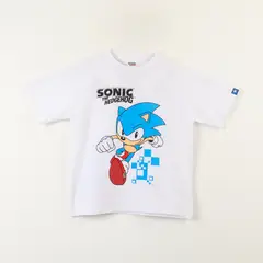SONIC - Polera Manga Corta Niño Running Blanco