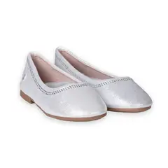 PILLIN - Ballerina Niña Plateado PZC212-25PLA - Blanco