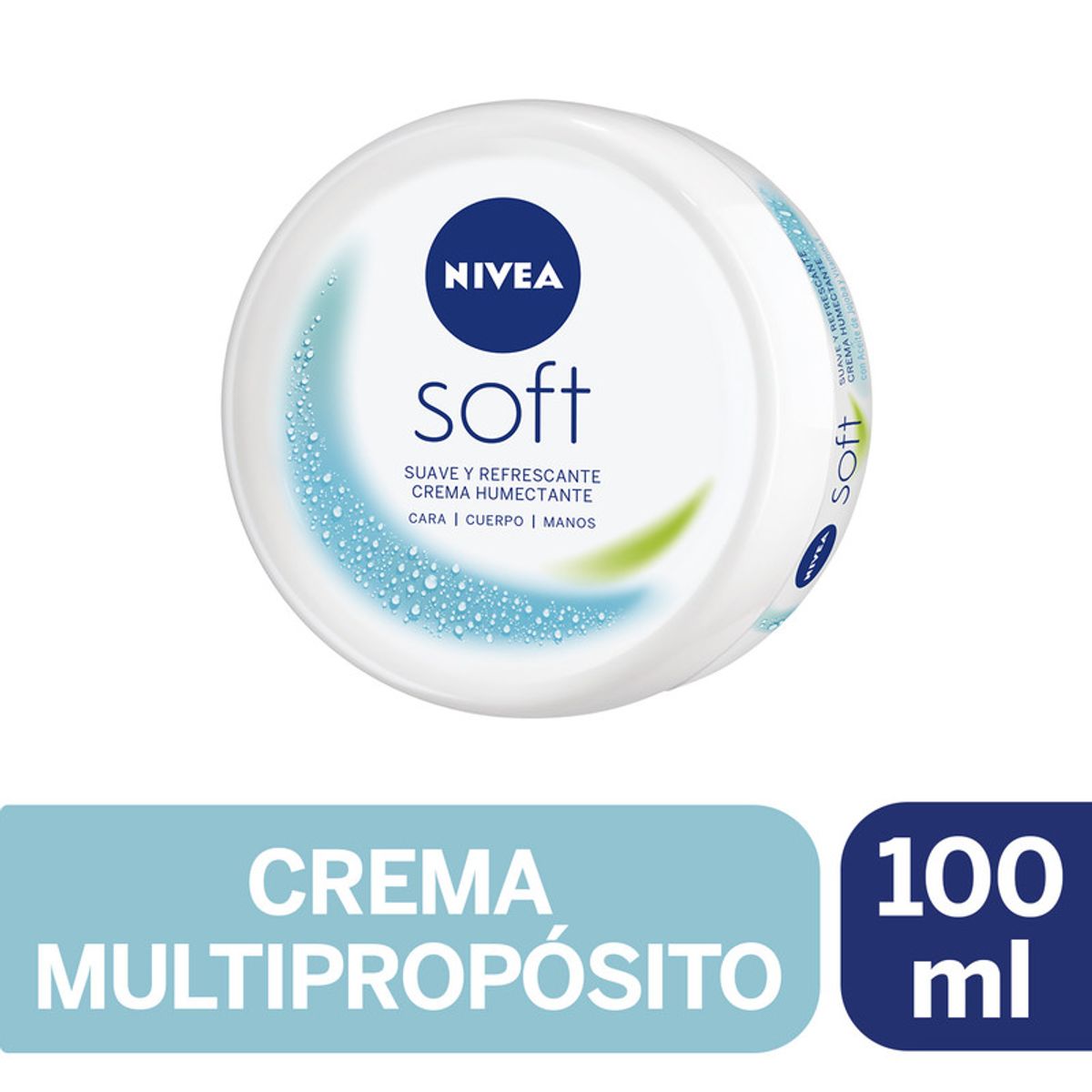 NIVEA - Crema Multipropósito Nivea Soft Cara Manos Cuerpo 100ml