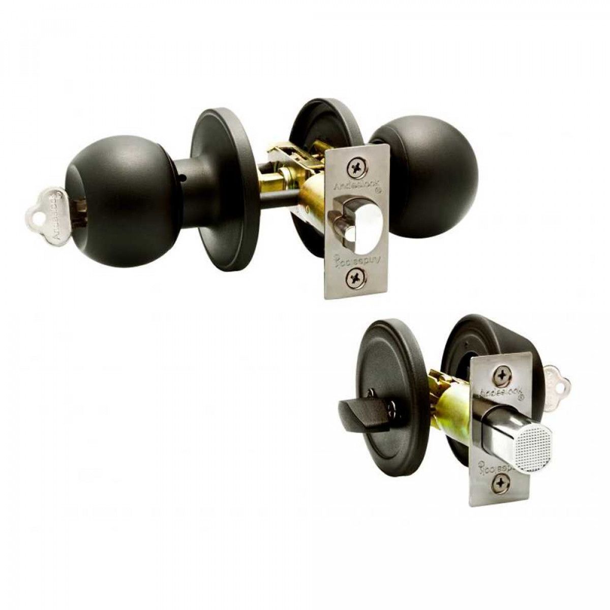 ANDESLOCK - Cerradura Combo Acceso Principal Cerrojo Llave Andes Look