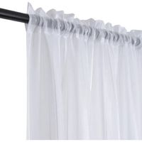 Cortina Velo Liso 140x220cm 2 Paño - Blanco