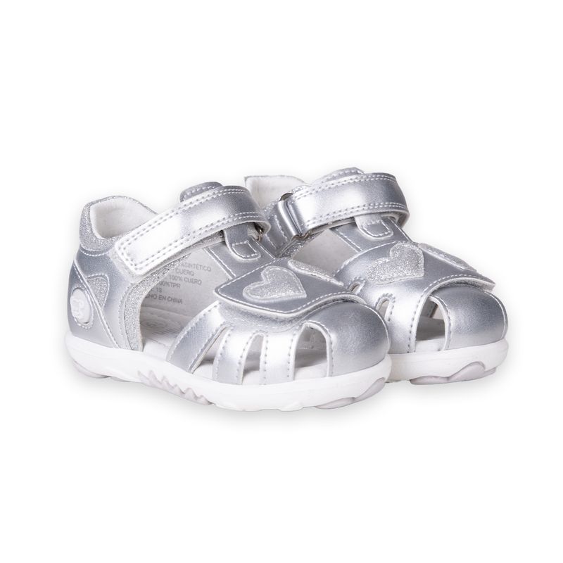 PILLIN - Sandalias Bebé Niña Plateado Pillin PZC417-25PLA  - Blanco