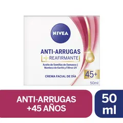 NIVEA - Crema Facial Antiarrugas 45+ Reafirmante 50ml