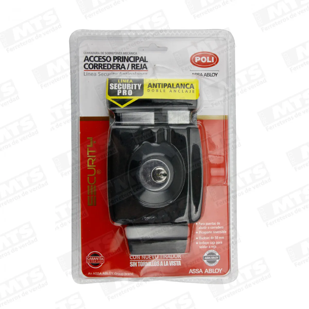 POLI - Cerradura Sobreponer Portón Corredera 136471 Poli Mimbral