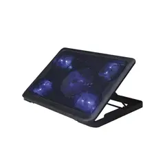 REPTILEX - Base Gamer 5 Ventiladores Notebook Luz Azul - Ps