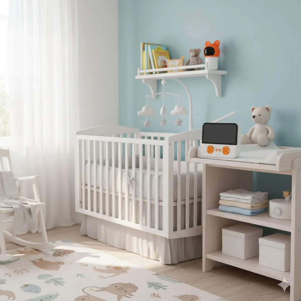 MON PETIT - Camara Monitor Bebe Vision Nocturna Lcd 4.3 Con Microfono