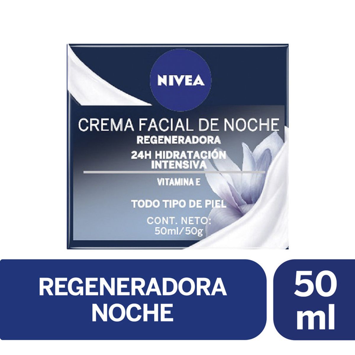 NIVEA - Crema Facial Hidratante Regeneradora Noche Nivea 50ml