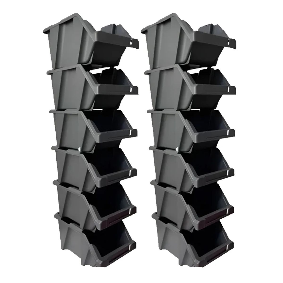 REYPLAST - Set 12 Cajas Apilables Organizadoras Gaveta Etiquetable #10