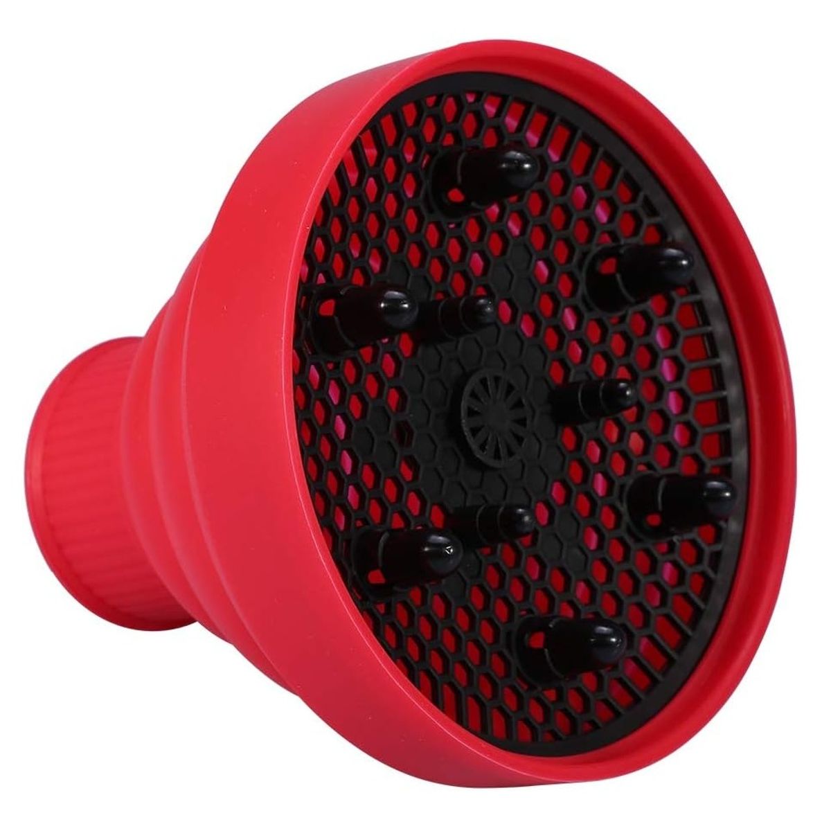 GENERICO - Difusor Para Secador De Cabello De Silicona Plegable Rojo